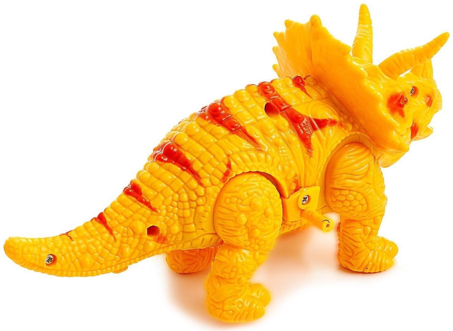 Динозавр «Трицератопс», работает от батареек, световые и звуковые эффекты, МИКС