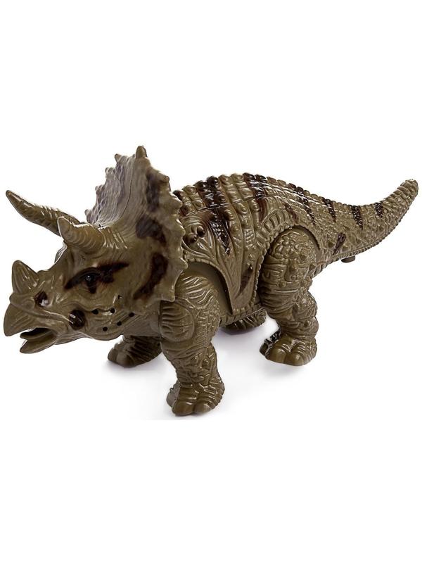 Динозавр «Трицератопс», работает от батареек, световые и звуковые эффекты, МИКС