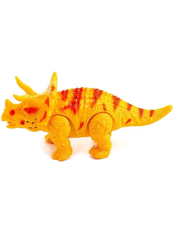 Динозавр «Трицератопс», работает от батареек, световые и звуковые эффекты, МИКС