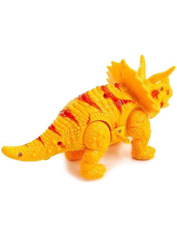 Динозавр «Трицератопс», работает от батареек, световые и звуковые эффекты, МИКС