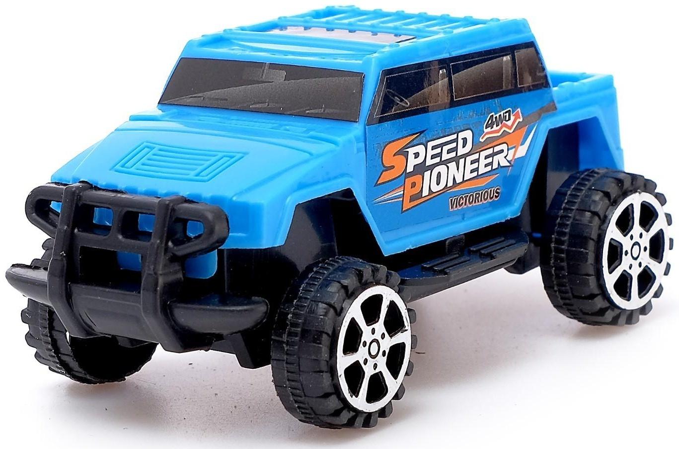 Машина инерционная «Джип» 4 x 4 см, цвета МИКС