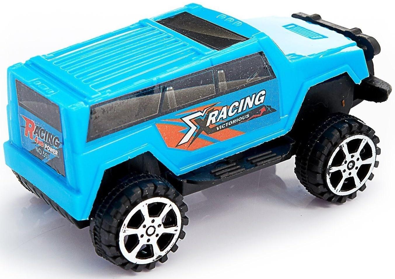 Машина инерционная «Джип» 4 x 4 см, цвета МИКС