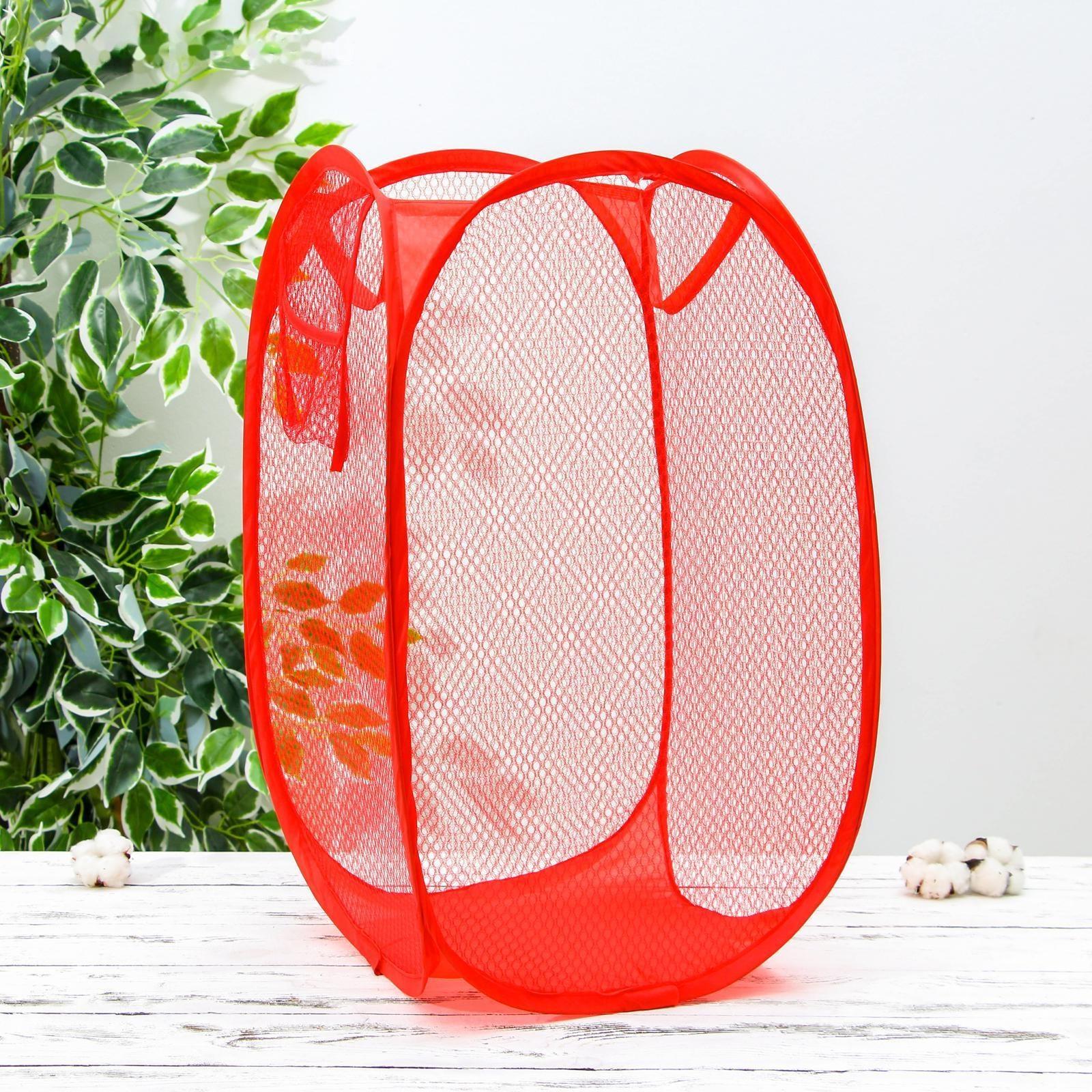 Корзина универсальная Доляна, складная, 36×36×58 см, цвет МИКС