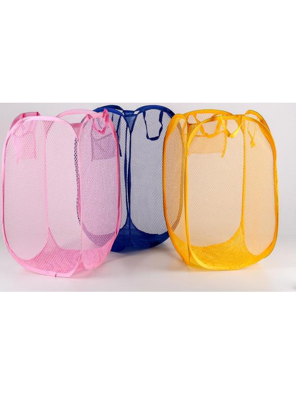 Корзина универсальная Доляна, складная, 36×36×58 см, цвет МИКС