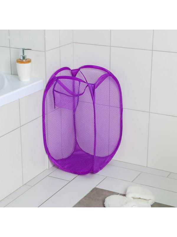 Корзина универсальная Доляна, складная, 36×36×58 см, цвет МИКС