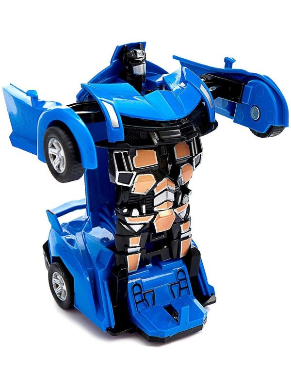 Робот инерционный «Спорткар», трансформируется автоматически, цвета МИКС
