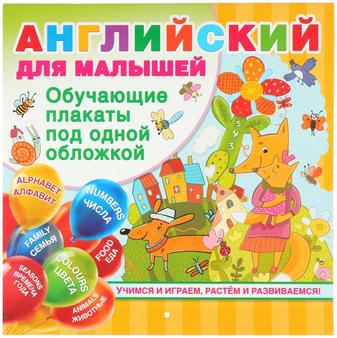 Все обучающие плакаты под одной обложкой «Английский для малышей», Дмитриева В. Г.