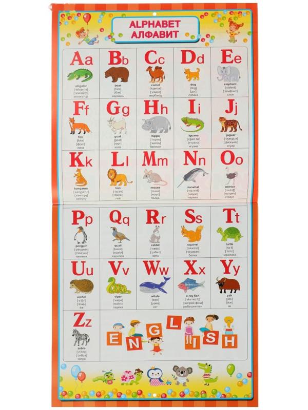 Все обучающие плакаты под одной обложкой «Английский для малышей», Дмитриева В. Г.