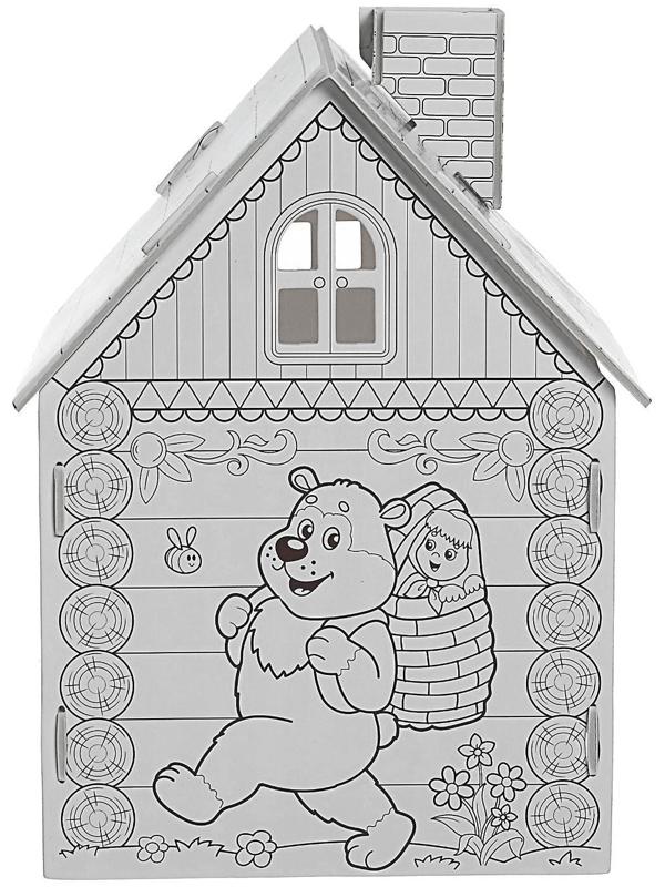 Домик-раскраска «Маша и медведь» 3 в 1