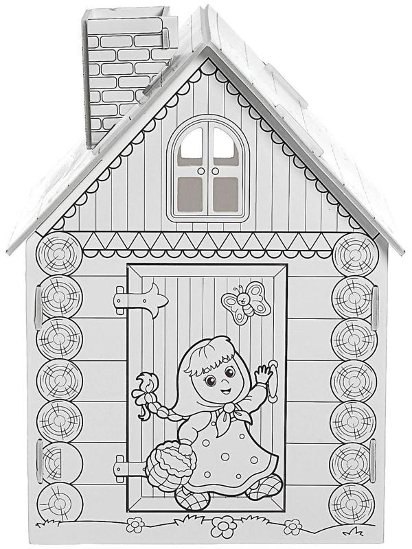 Домик-раскраска «Маша и медведь» 3 в 1