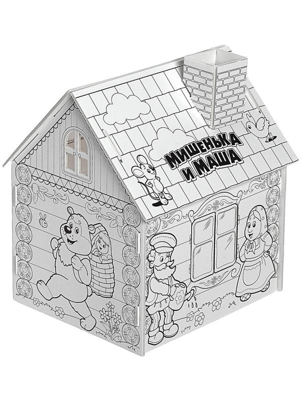 Домик-раскраска «Маша и медведь» 3 в 1