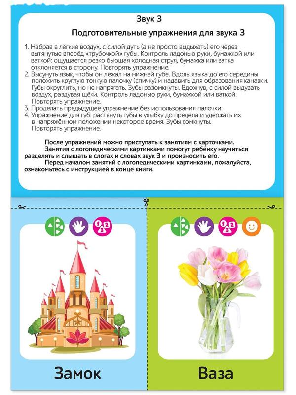 Обучающая книга «Логопедические картинки. Звук З», 24 стр.