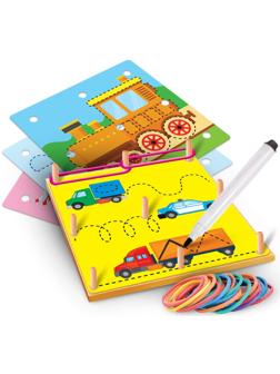 Геоборд с карточками «Пиши-стирай. Транспорт»