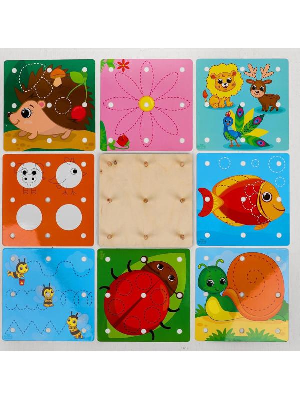 Геоборд с карточками «Пиши-стирай. Животные»