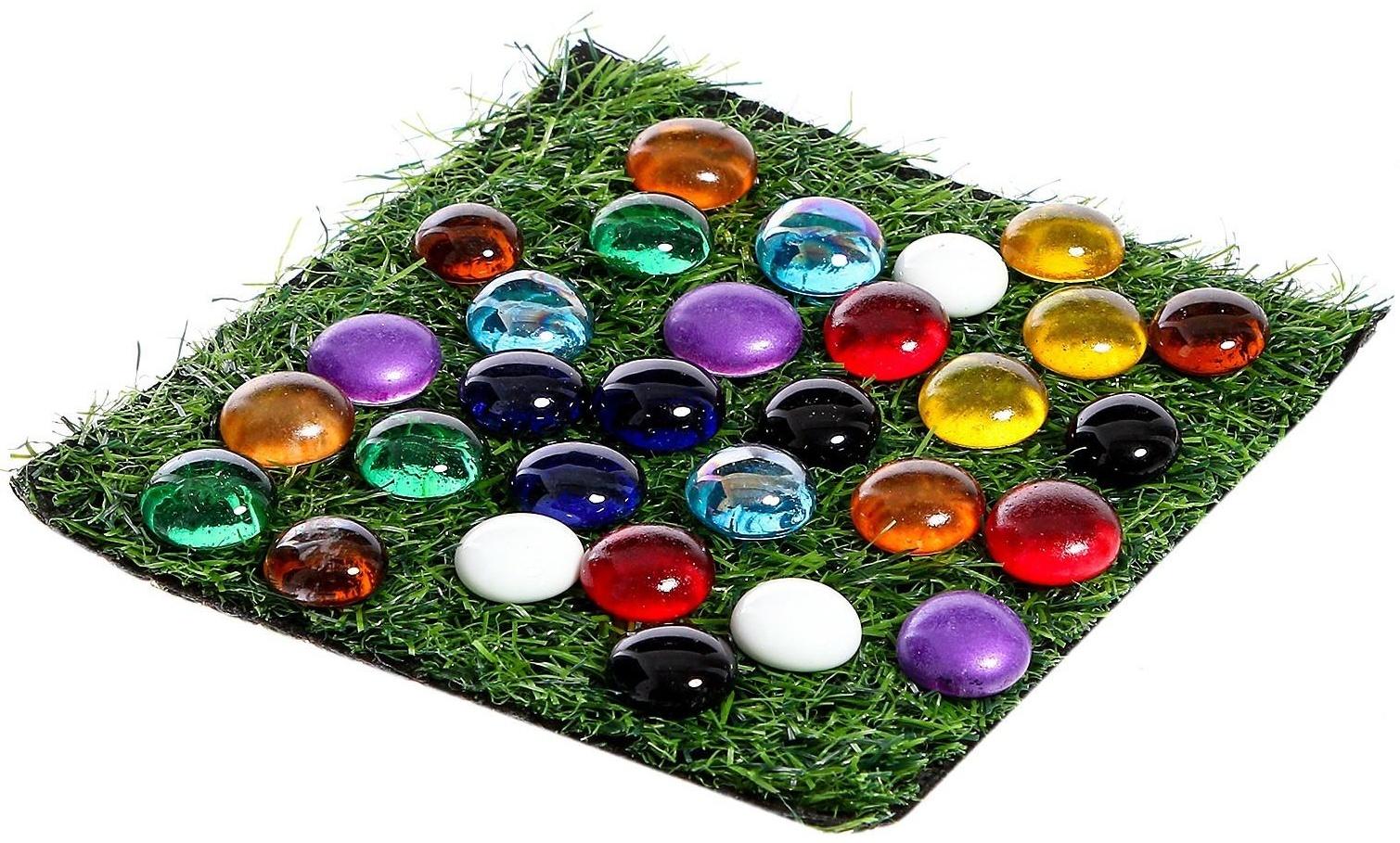 Развивающий набор «Цветная роса», камешки марблс, по методике Монтессори