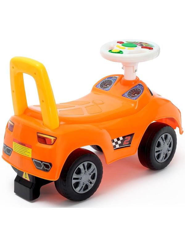 Толокар «Ламбо», световые и звуковые эффекты, цвет оранжевый
