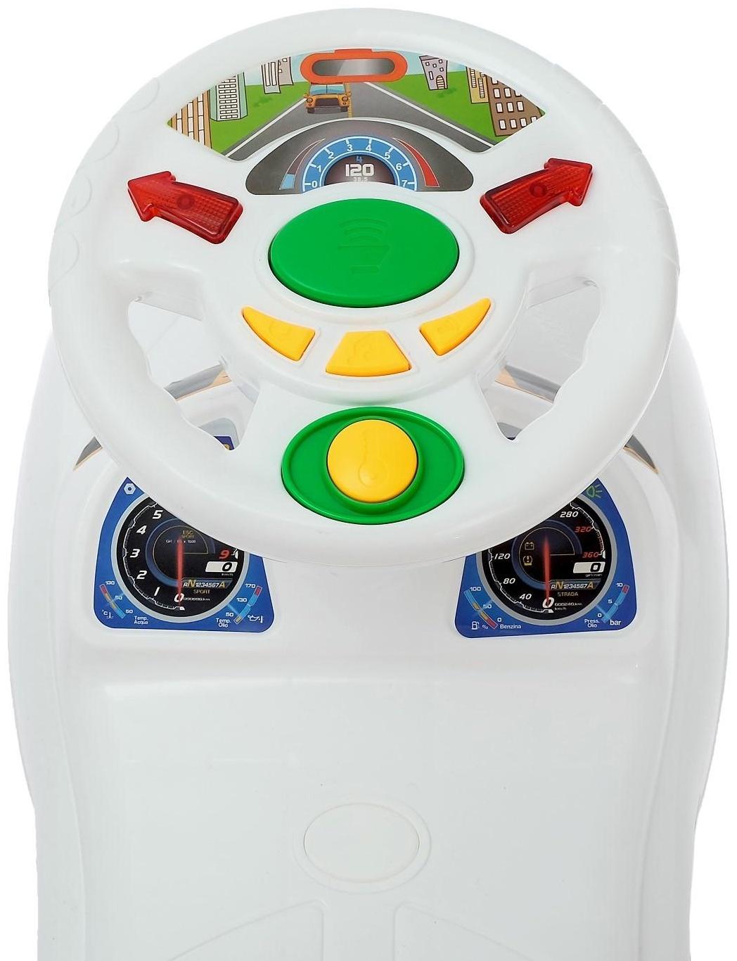 Толокар «Ламбо», световые и звуковые эффекты, цвет белый