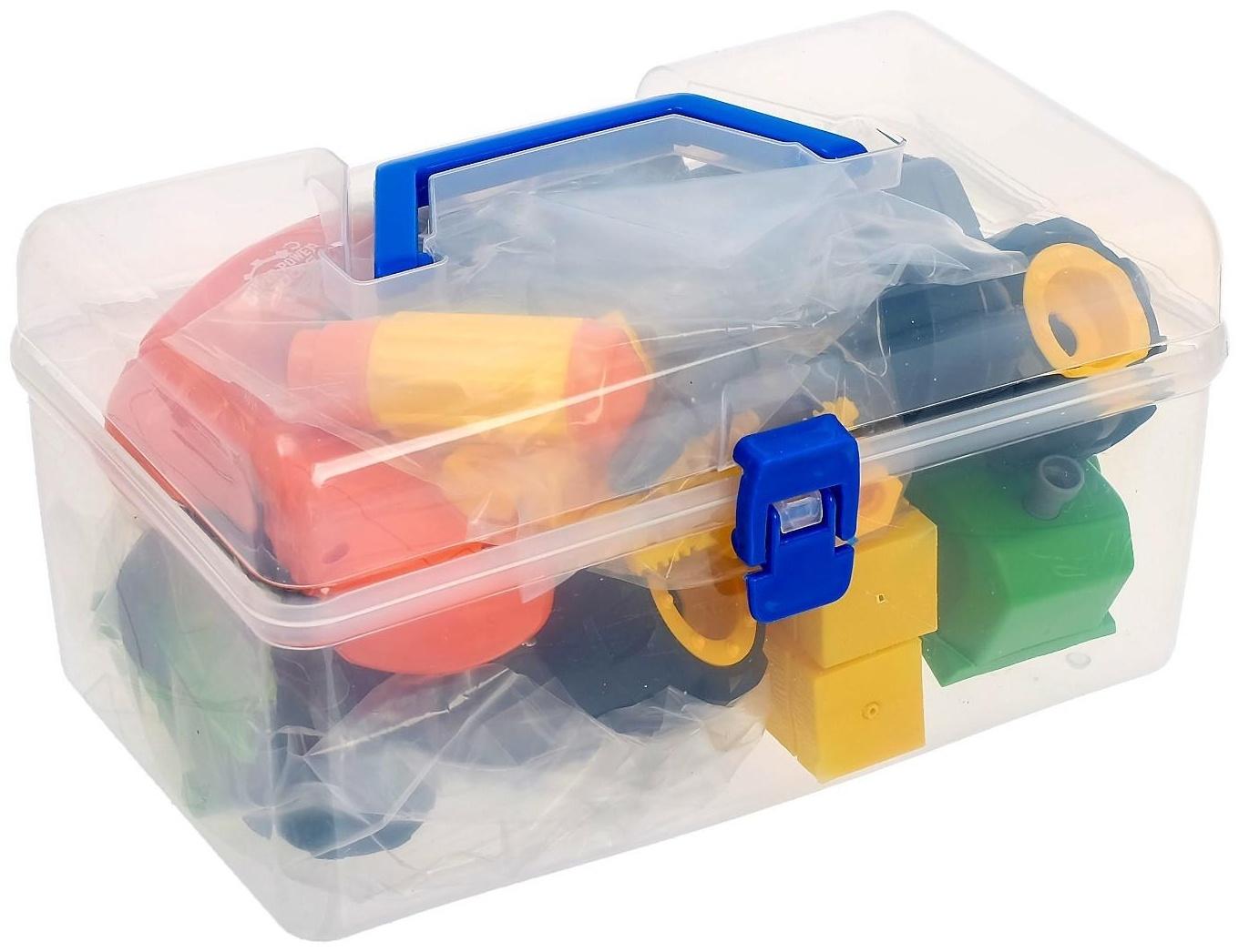 Конструктор винтовой «Трактор», с электрическим шуруповертом, отверткой и насадками