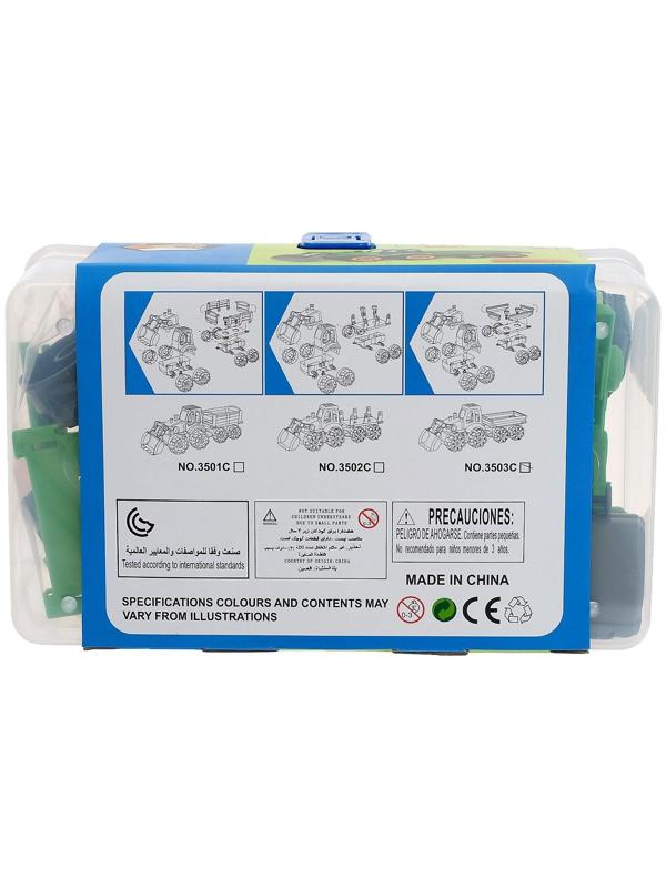 Конструктор винтовой «Трактор», с электрическим шуруповертом, отверткой и насадками