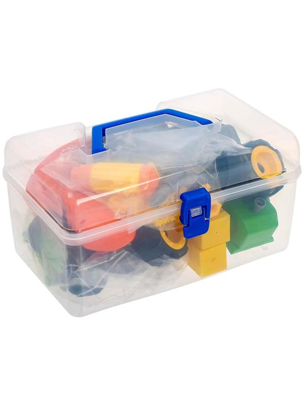 Конструктор винтовой «Трактор», с электрическим шуруповертом, отверткой и насадками