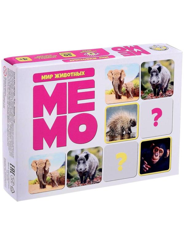 Настольная игра «Мемо. Мир животных», 03590