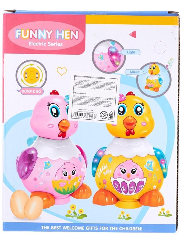 Развивающая игрушка «Курочка», световые и звуковые эффекты, несёт яички, МИКС