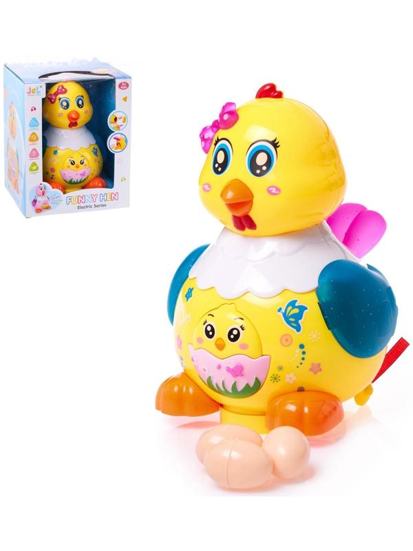 Развивающая игрушка «Курочка», световые и звуковые эффекты, несёт яички, МИКС
