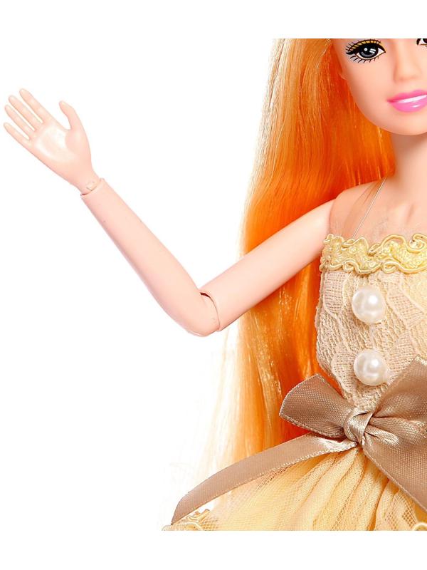 Кукла-модель «Эмели» в платье, с аксессуарами
