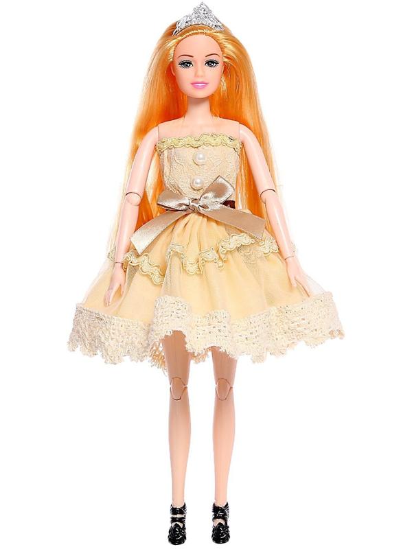 Кукла-модель «Эмели» в платье, с аксессуарами