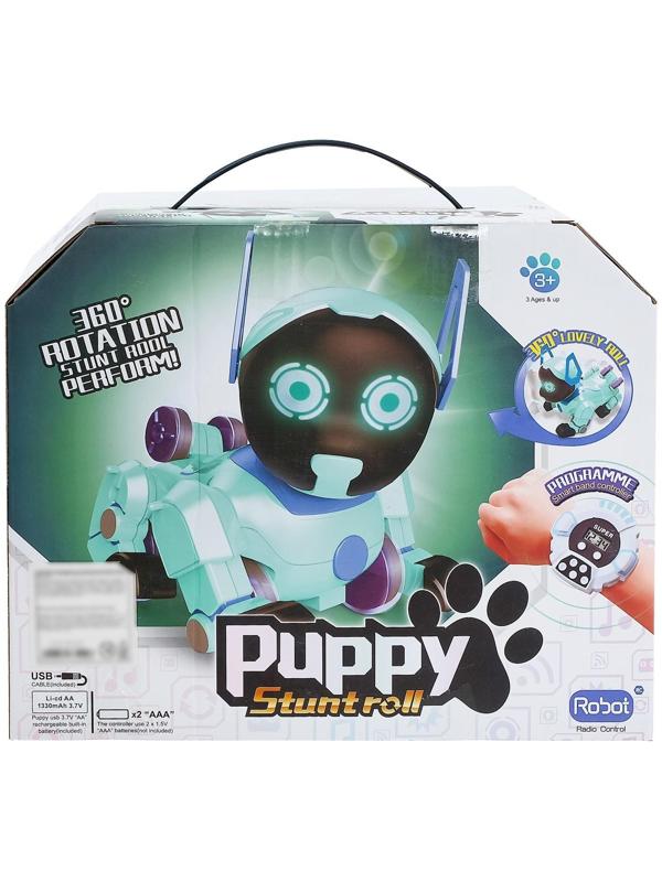Робот-собака радиоуправляемый «Паппи», световые и звуковые эффекты, работает от аккумулятора, цвет розовый