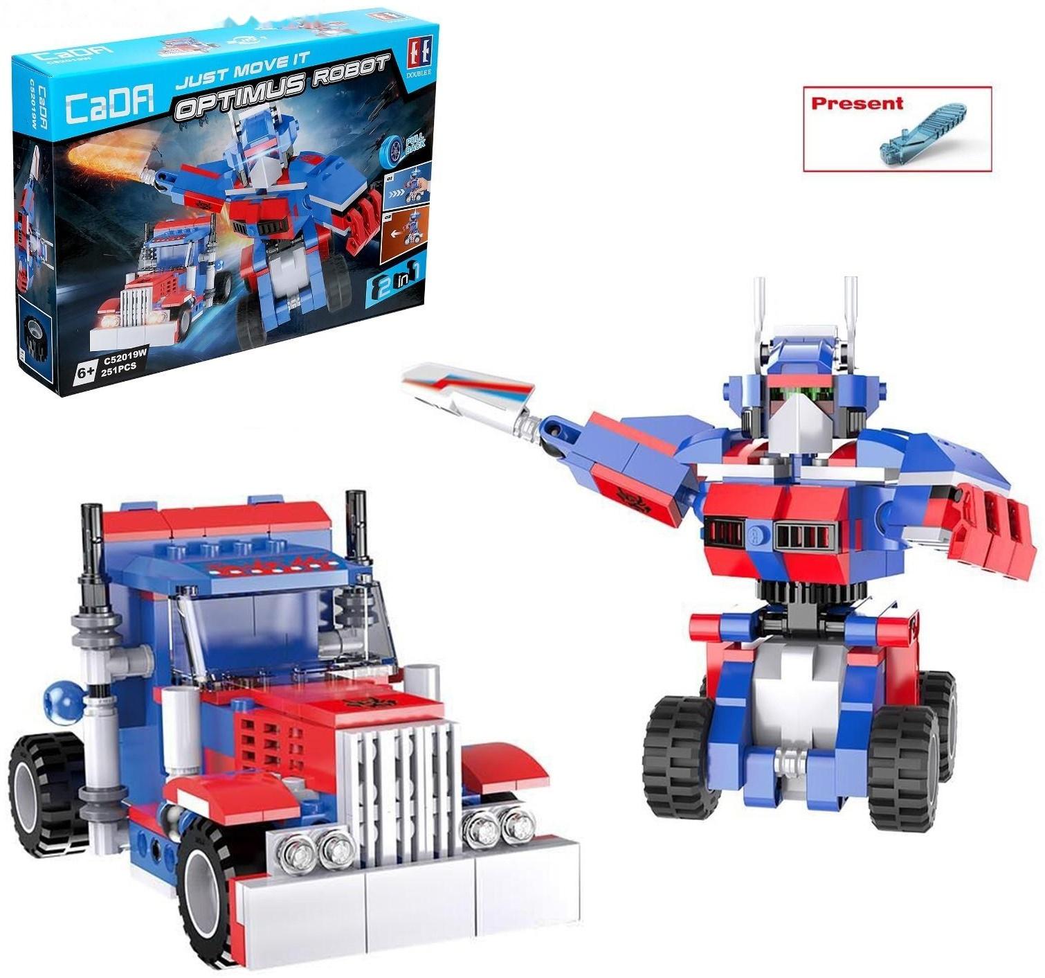Конструктор инерционный «Автобот», 2 варианта сборки, 251 деталь