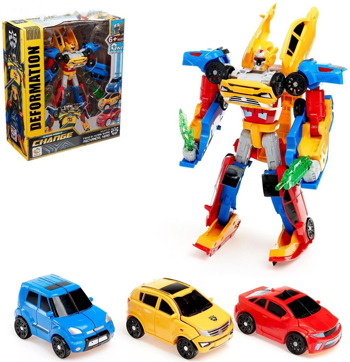 Набор роботов «Супербот», трансформируется, собирается из трёх роботов