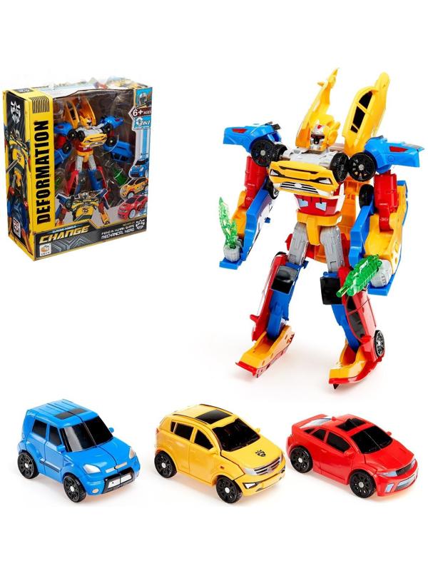 Набор роботов «Супербот», трансформируется, собирается из трёх роботов