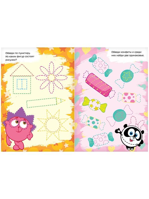 Набор книг 3 шт. по 12 стр. «Напиши и сотри», Смешарики