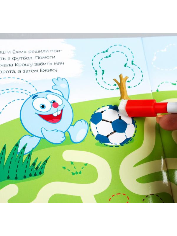 Набор книг 3 шт. по 12 стр. «Напиши и сотри», Смешарики