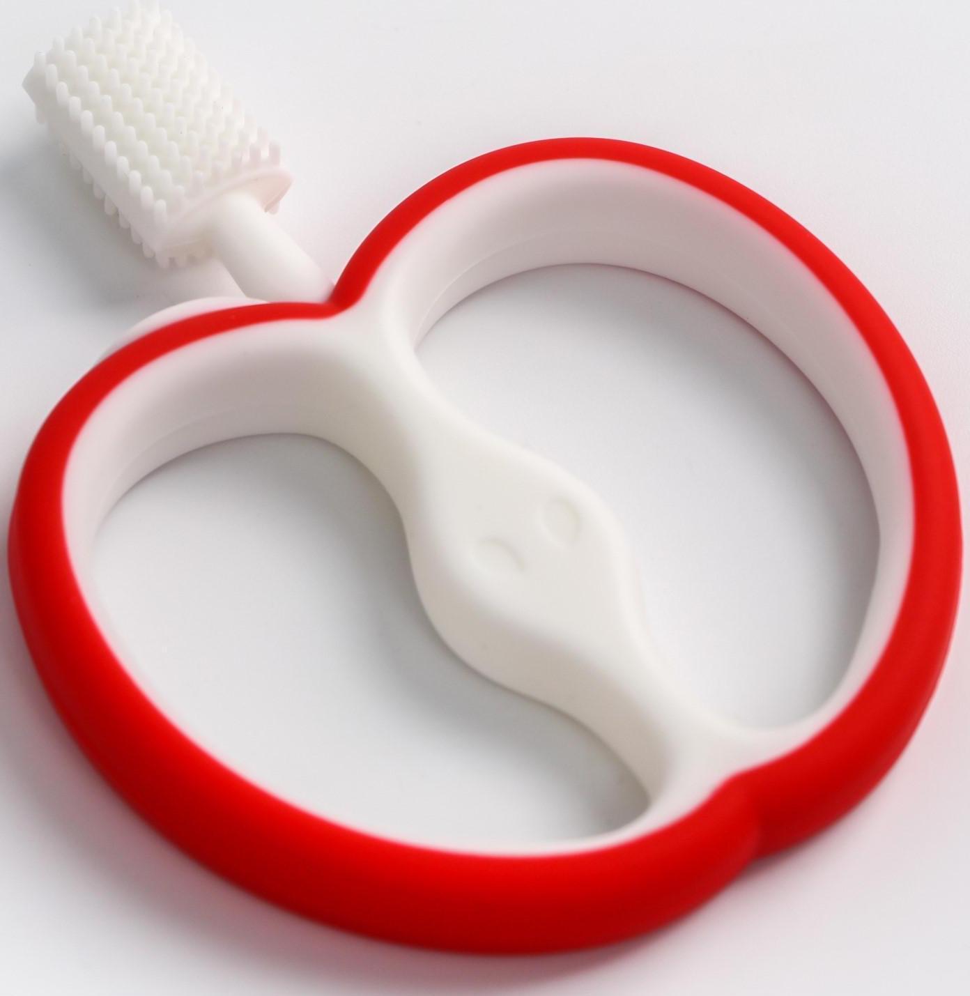 Прорезыватель силиконовый «Яблочко», массажер, цвет МИКС