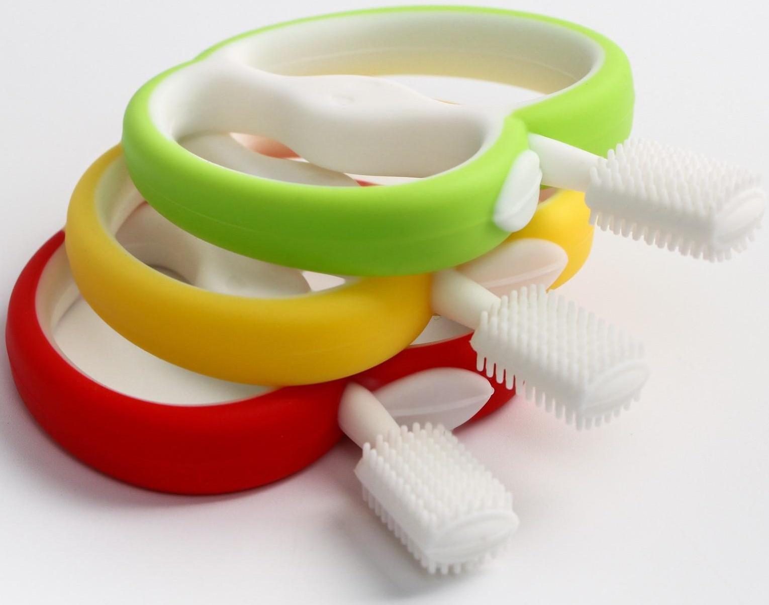 Прорезыватель силиконовый «Яблочко», массажер, цвет МИКС