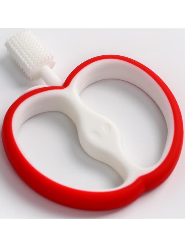 Прорезыватель силиконовый «Яблочко», массажер, цвет МИКС