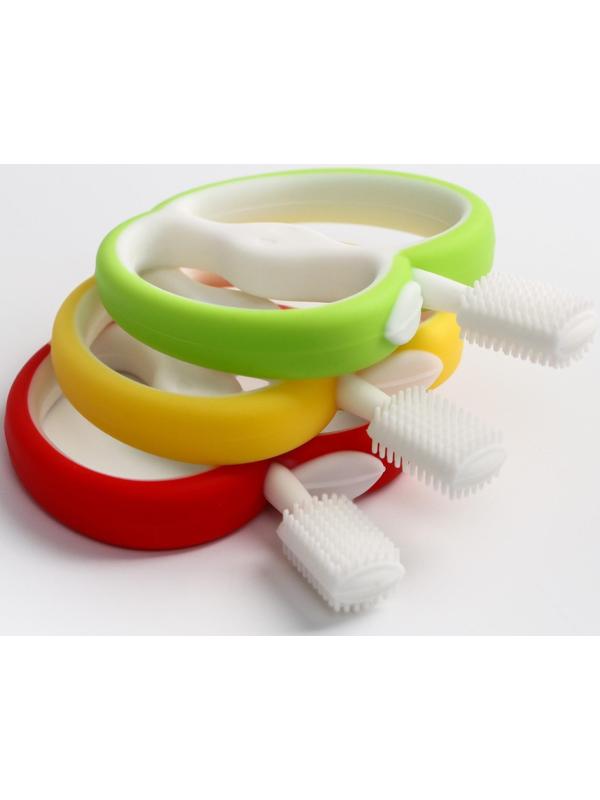 Прорезыватель силиконовый «Яблочко», массажер, цвет МИКС