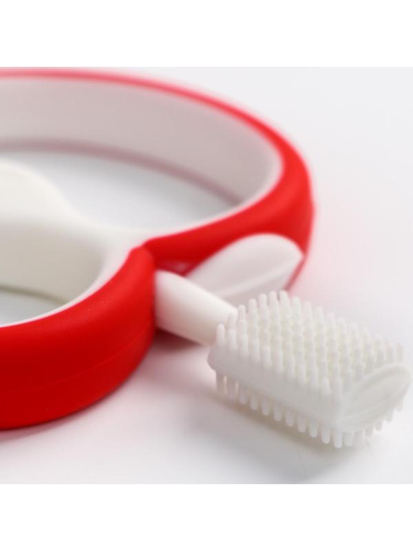 Прорезыватель силиконовый «Яблочко», массажер, цвет МИКС