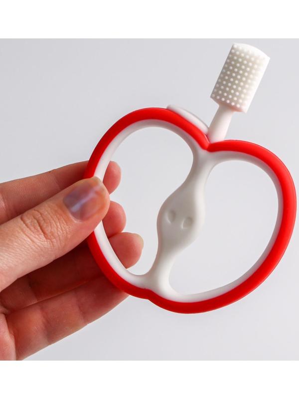 Прорезыватель силиконовый «Яблочко», массажер, цвет МИКС