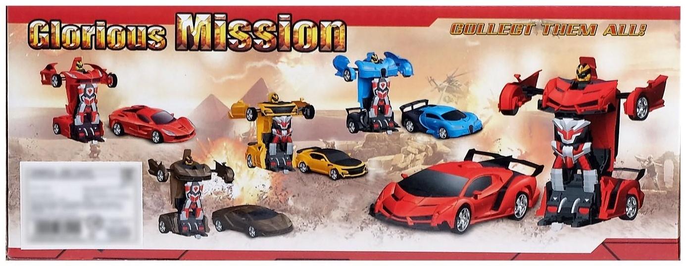 Робот радиоуправляемый «Ламбо», трансформируется с пульта, масштаб 1:18, цвет оранжевый