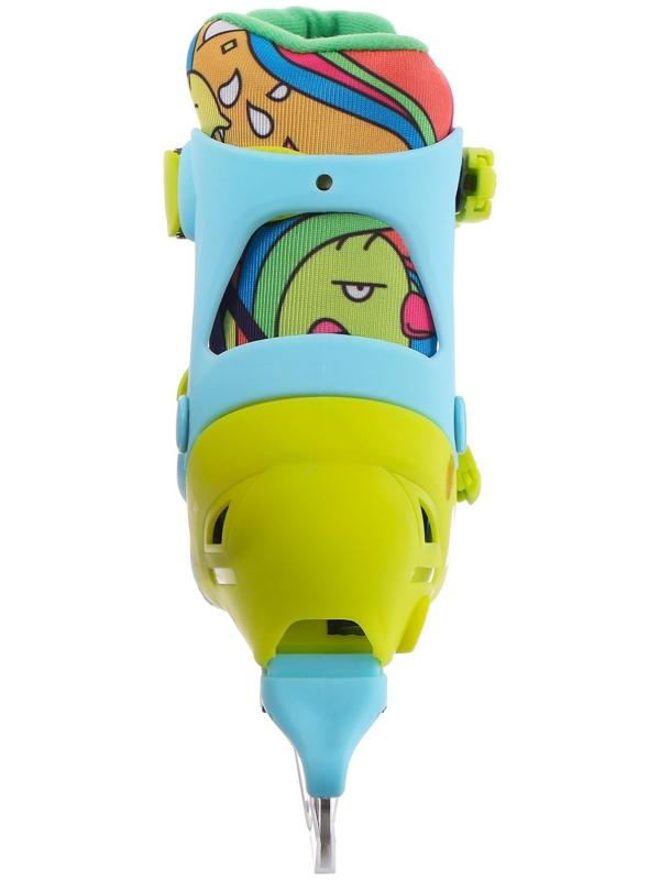 Коньки ледовые детские раздвижныеTake it Easy 223W, текстиль, пластик, размер 34-37