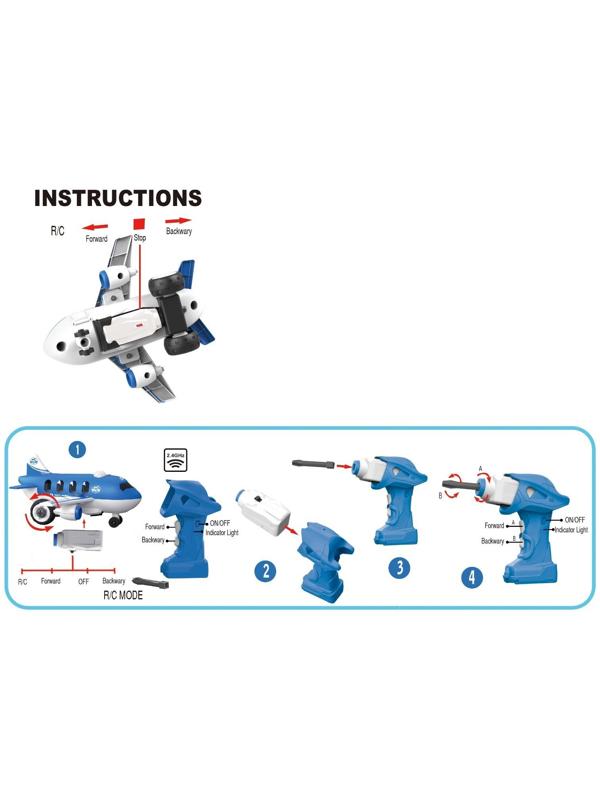 Конструктор-винтовой радиоуправляемый «Самолёт», с электрическим шуруповёртом, 32 детали