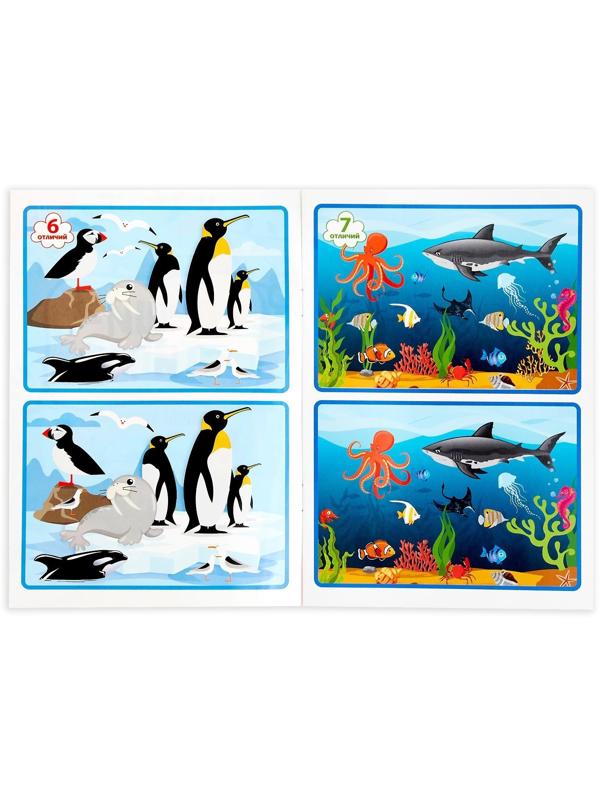 Книжка с маркером «Пиши-стирай. Найди отличия», 12 стр.