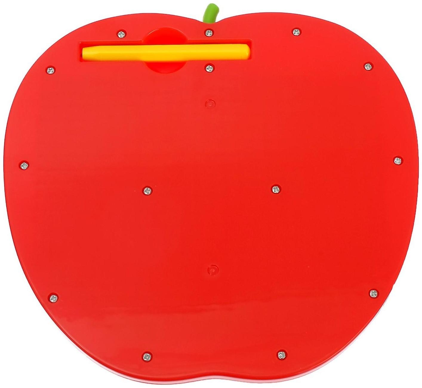 Магнитный планшет большое яблоко, 468 отверстий, цвет красный