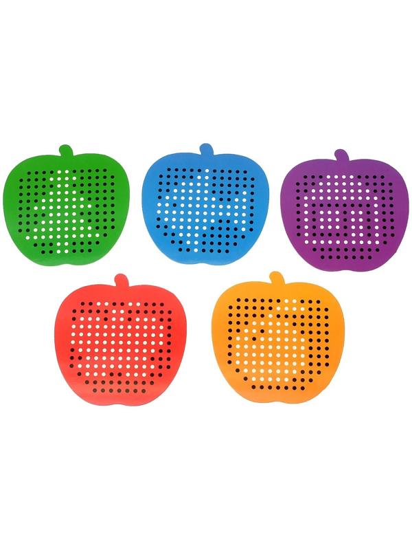 Магнитный планшет яблоко маленькое, 142 отверстия, цвет красный
