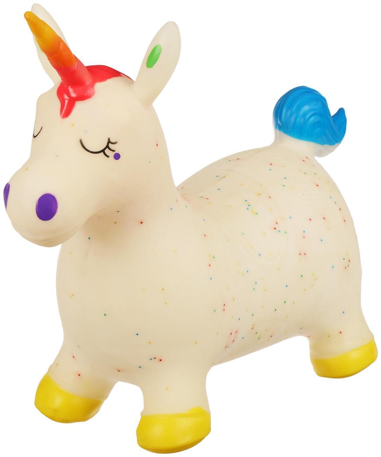 Попрыгун «Единорожка», 67 х 24 х 54 см, 1300 г, цвета микс