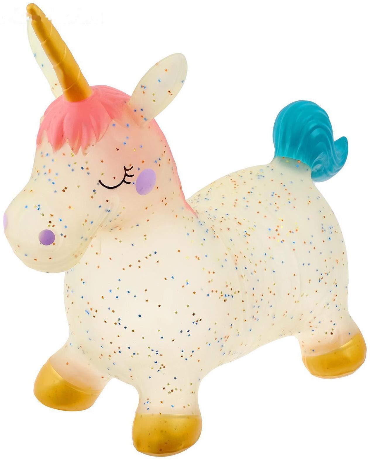 Попрыгун «Единорожка», 67 х 24 х 54 см, 1300 г, цвета микс