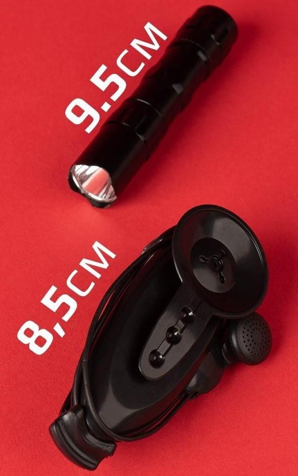 Шпионская игрушка «Набор для слежки», подслушивающее устройство и фонарик в комплекте, работает от батареек